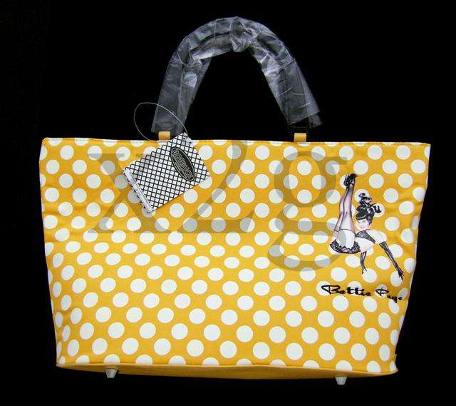 Bettie Page Yellow Shopper / Beach Bag BRAND NEW AND TAGGED
