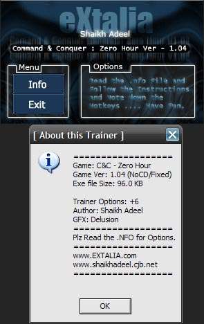 command and conquer general zero hour trainer